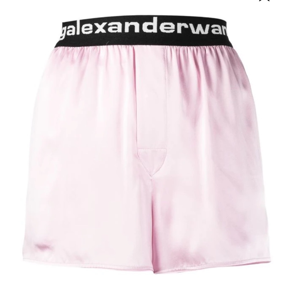 Alexander Wang Logo Waistband Shorts